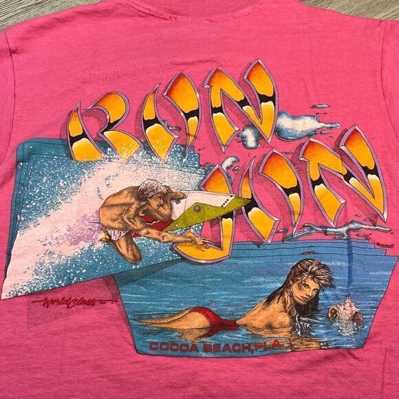 Vintage 80s Ron Jon Surf Shop World Class Tee - Picture 2 of 7